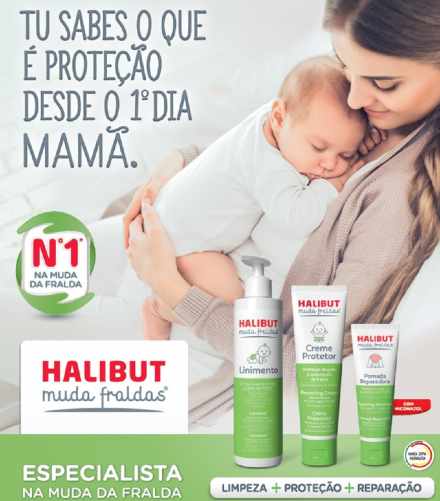 Halibut Muda Fraldas® assume na sua comunicação "Nº1* na muda da fralda"